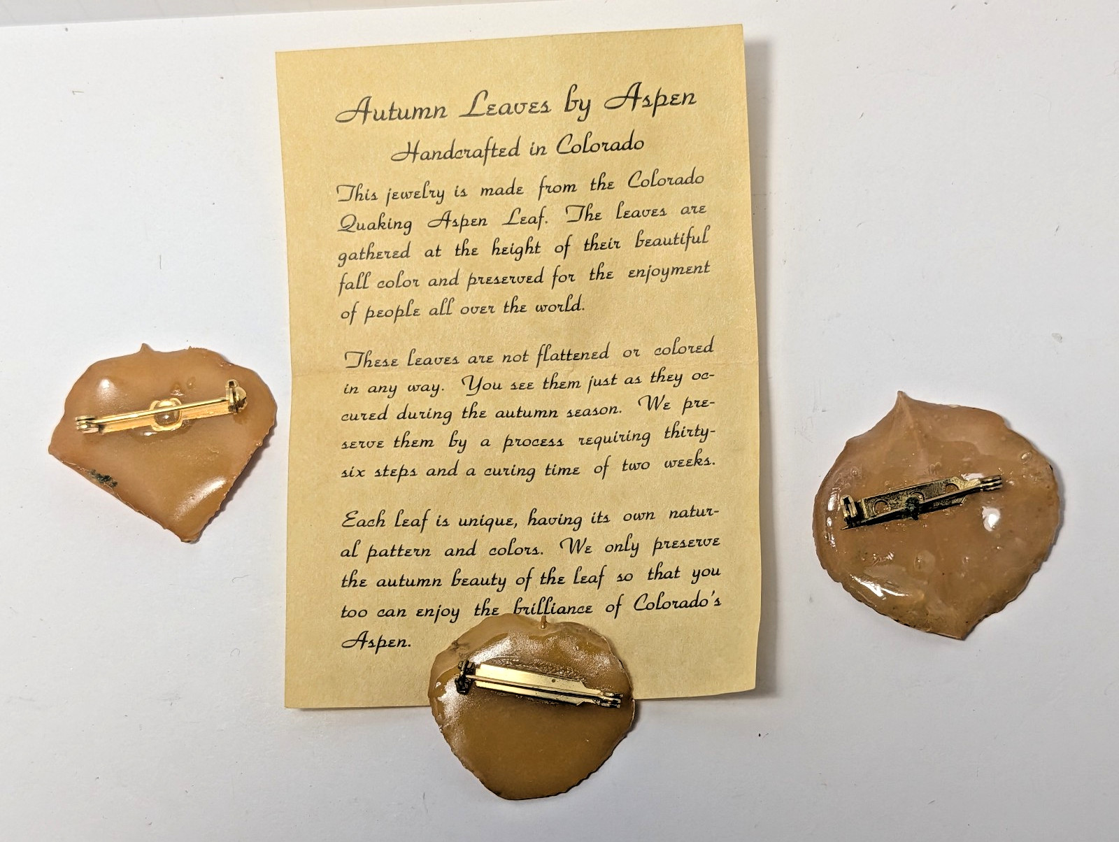 Avon Cameo Necklace + 1993 Pewter Ornament + Aspen Leaf Jewelry Lot NICE