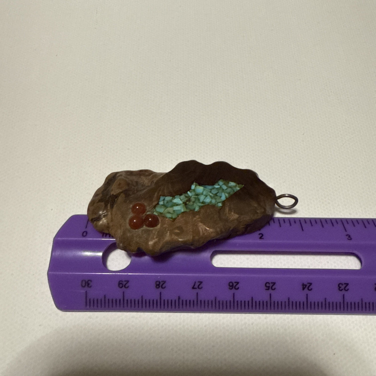 Beautiful Pendant with Inlayed Turquoise