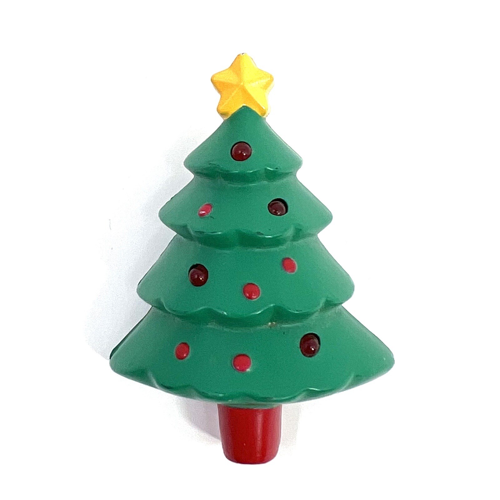 Vintage Mixed CHRISTMAS PIN Lot of 7 Ceramic Wood Plastic SLED TREE HEART SNOW