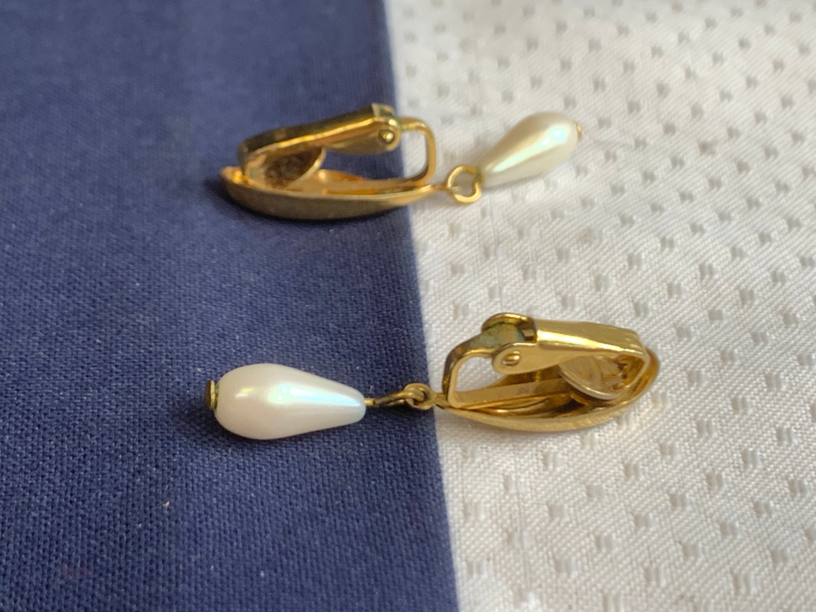Vtg Clip-On Earring Lot Costume Jewelry Trifari Napier Avon Cloisonne Enamel