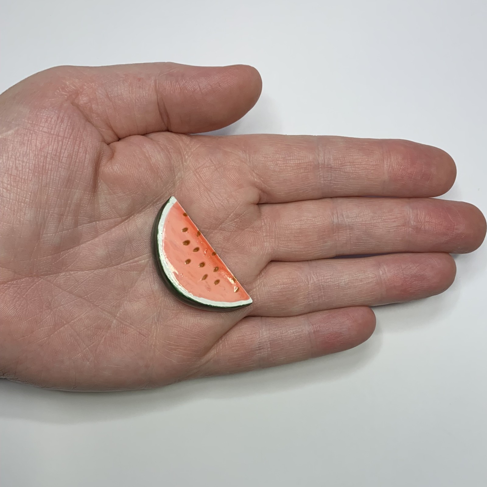 Vintage Original By Robert Enamel Watermelon Slice Brooch Pin