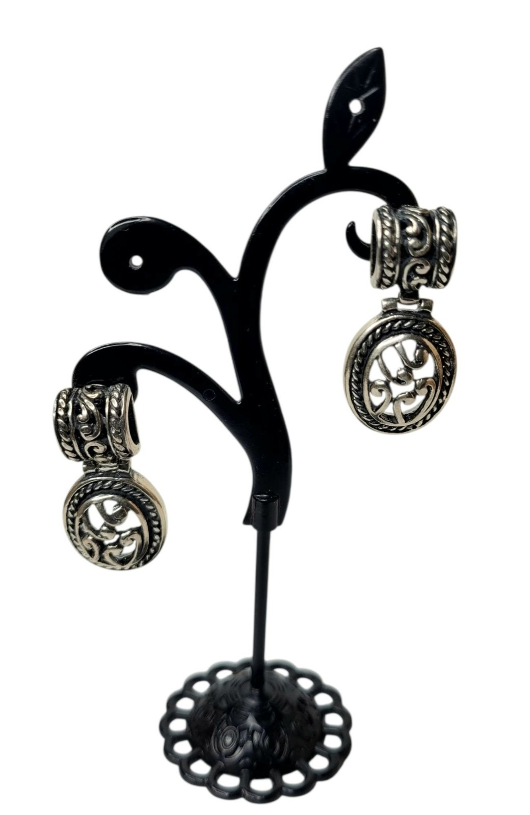 Vintage 925 ATI Mexico Sterling Silver 1.34″ Drop Dangle Earrings