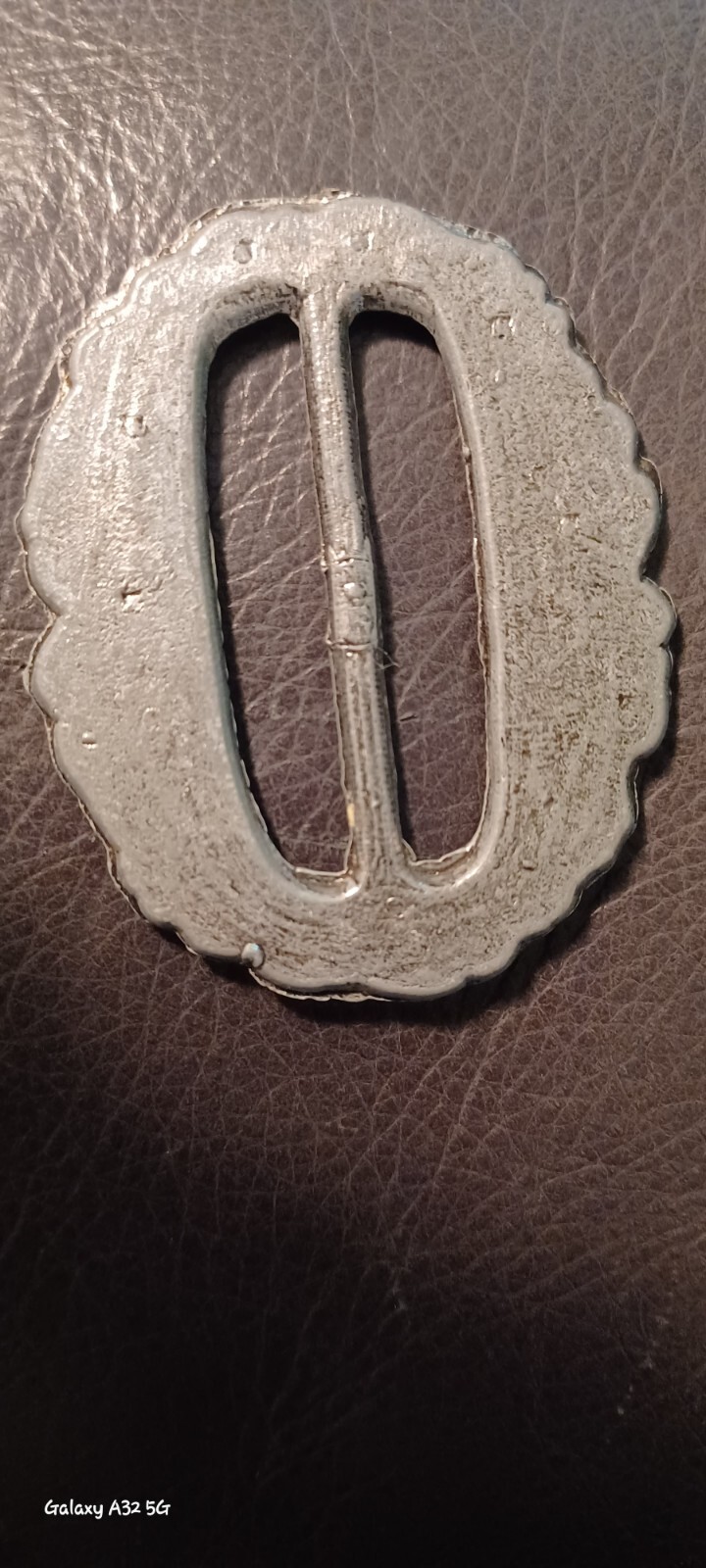 Vintage Victorian Womens Pewter Belt Buckle or Scarf Clip