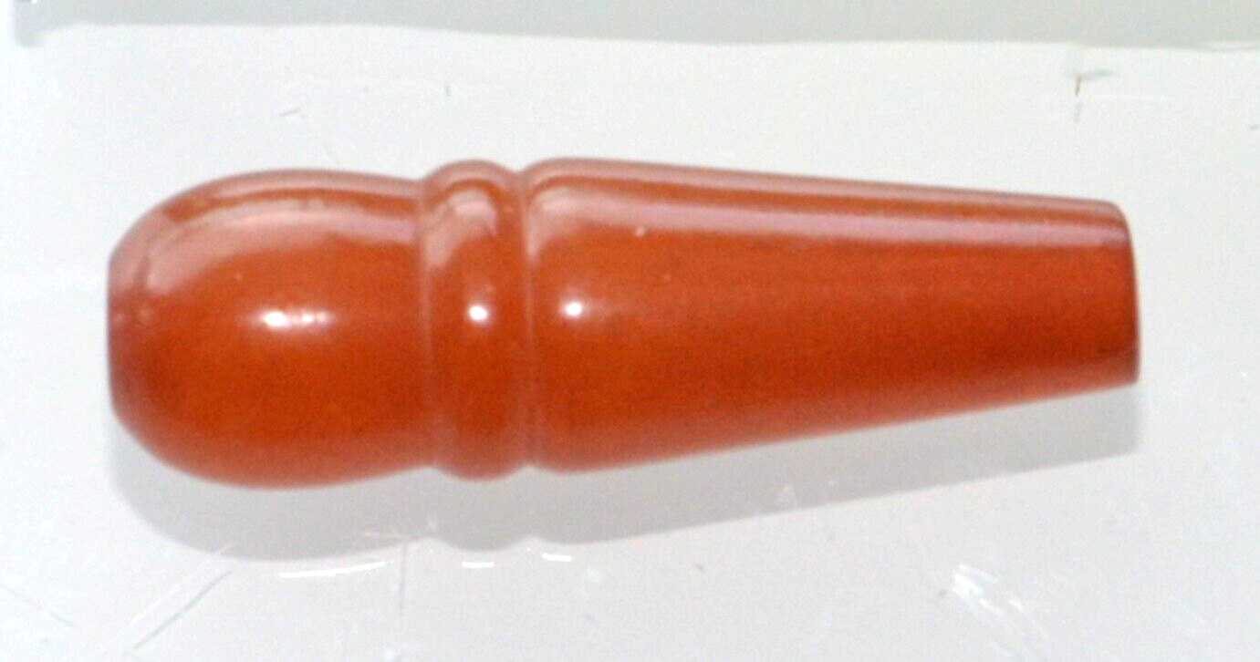 1970 RUSSIAN SOVIET BALTIC AMBER TIP TYPE ROSARY NECKLACE 琥珀 BEAD STONE ROCK PIN