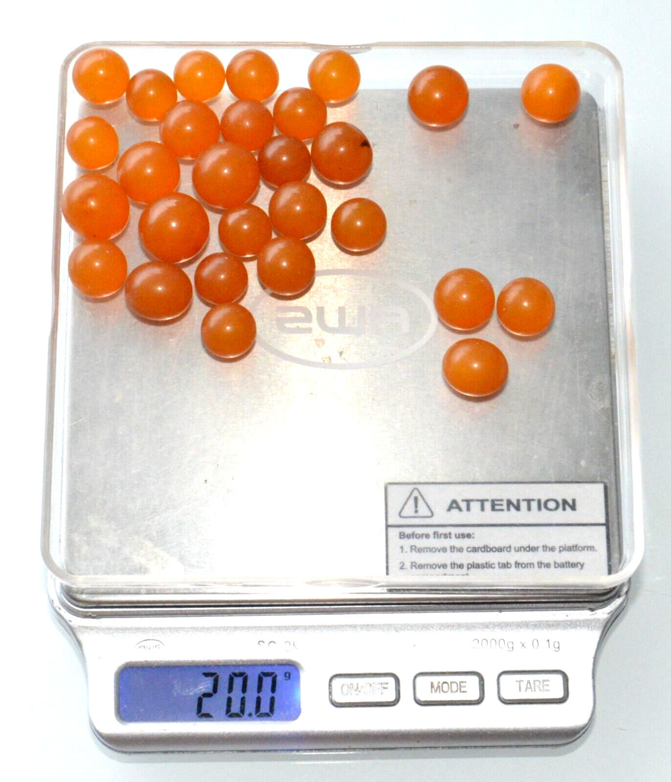 ✅ 20gr RUSSIAN SOVIET BALTIC SEA AMBER BOLLS NECKLACE 老琥珀 BEADS STONE ROCK PIN ☭