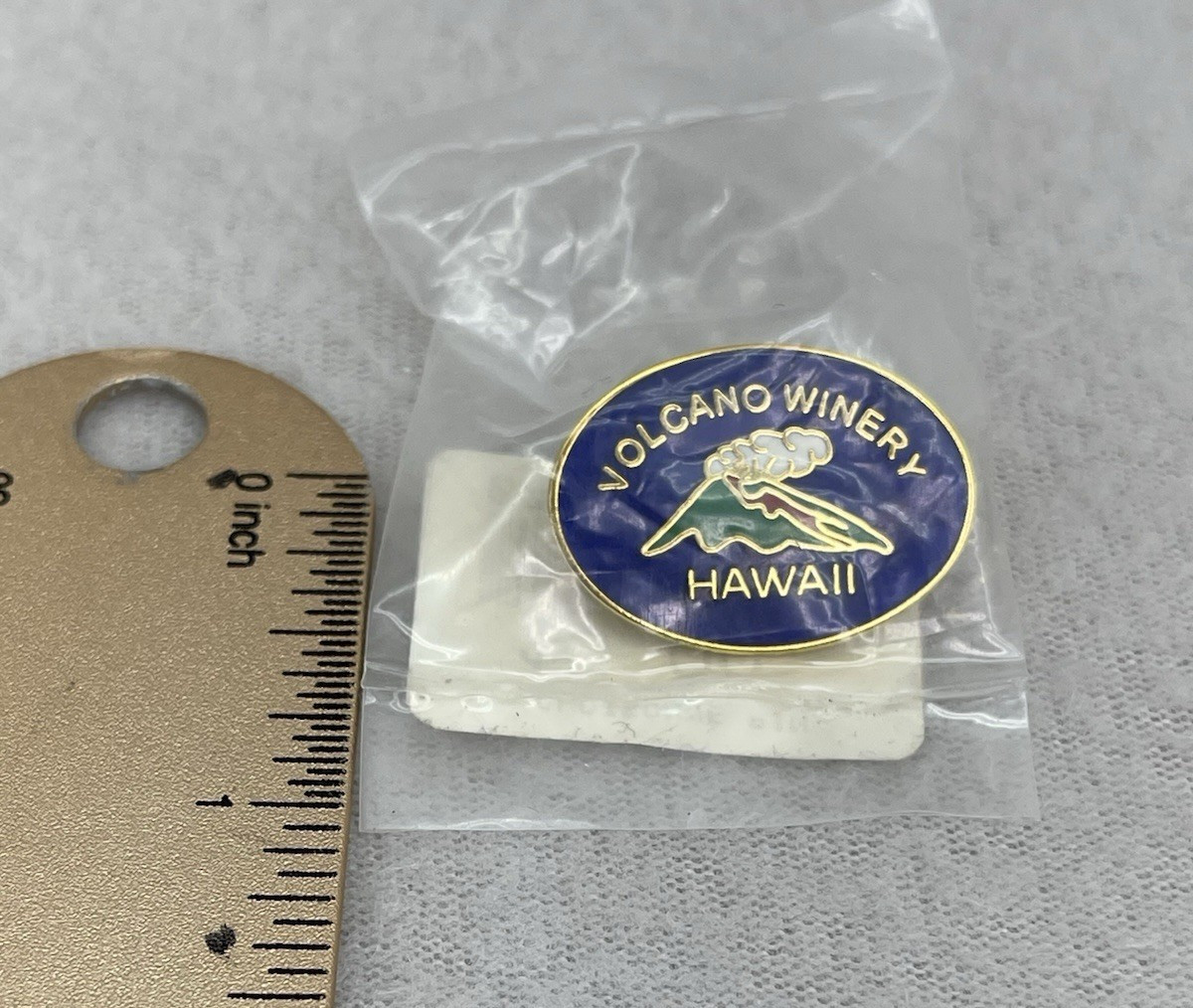 Volcano Winery Hawaii Enamel Pin Lapel Badge Souvenir Collectible