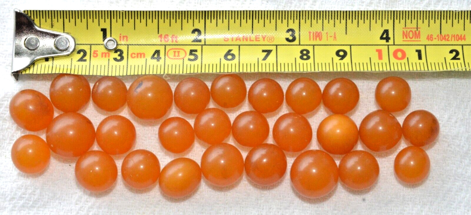 ✅ 20gr RUSSIAN SOVIET BALTIC SEA AMBER BOLLS NECKLACE 老琥珀 BEADS STONE ROCK PIN ☭