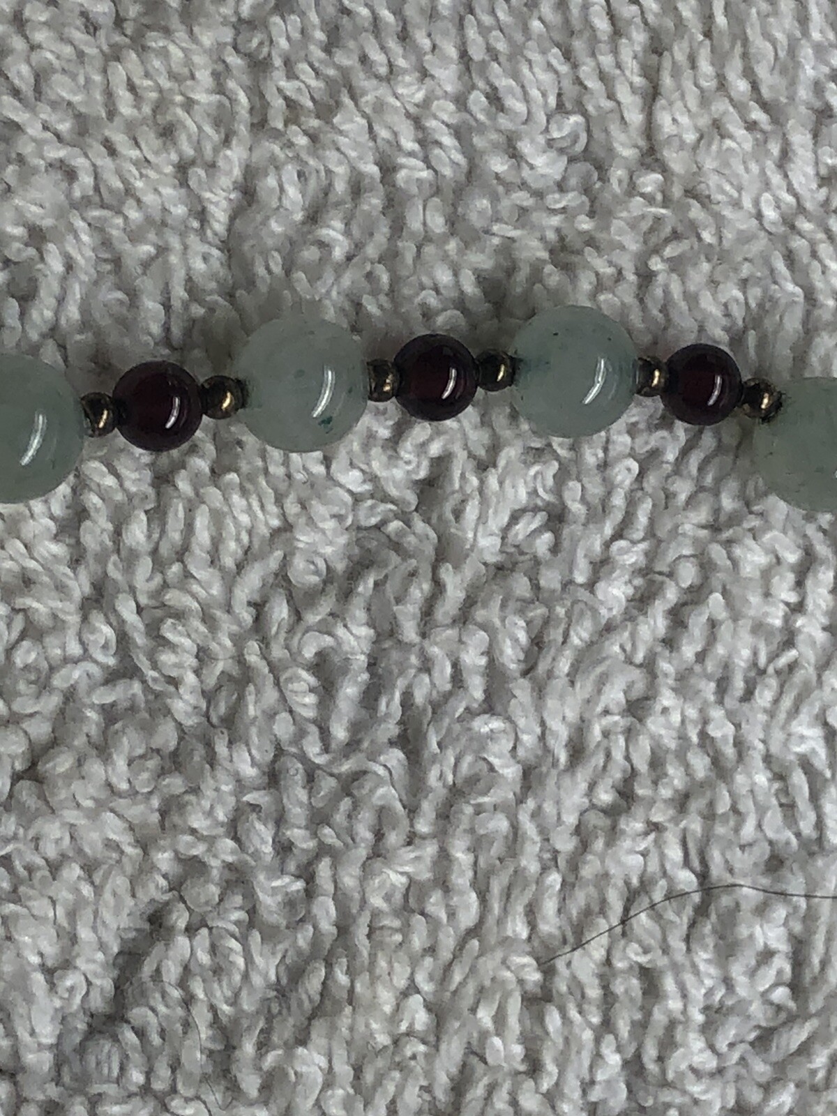 Vintage Jade Amethyst Necklace. Excellent Estate Auction Find 18”