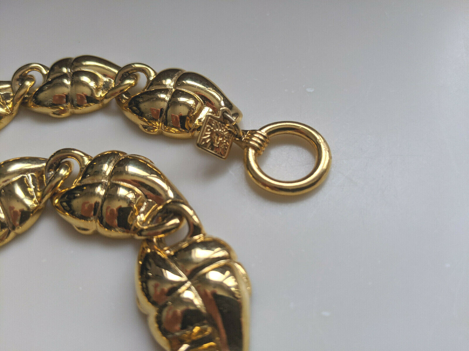 Anne Klein Chunky Gold Tone 17.5″ Necklace w Toggle Closure