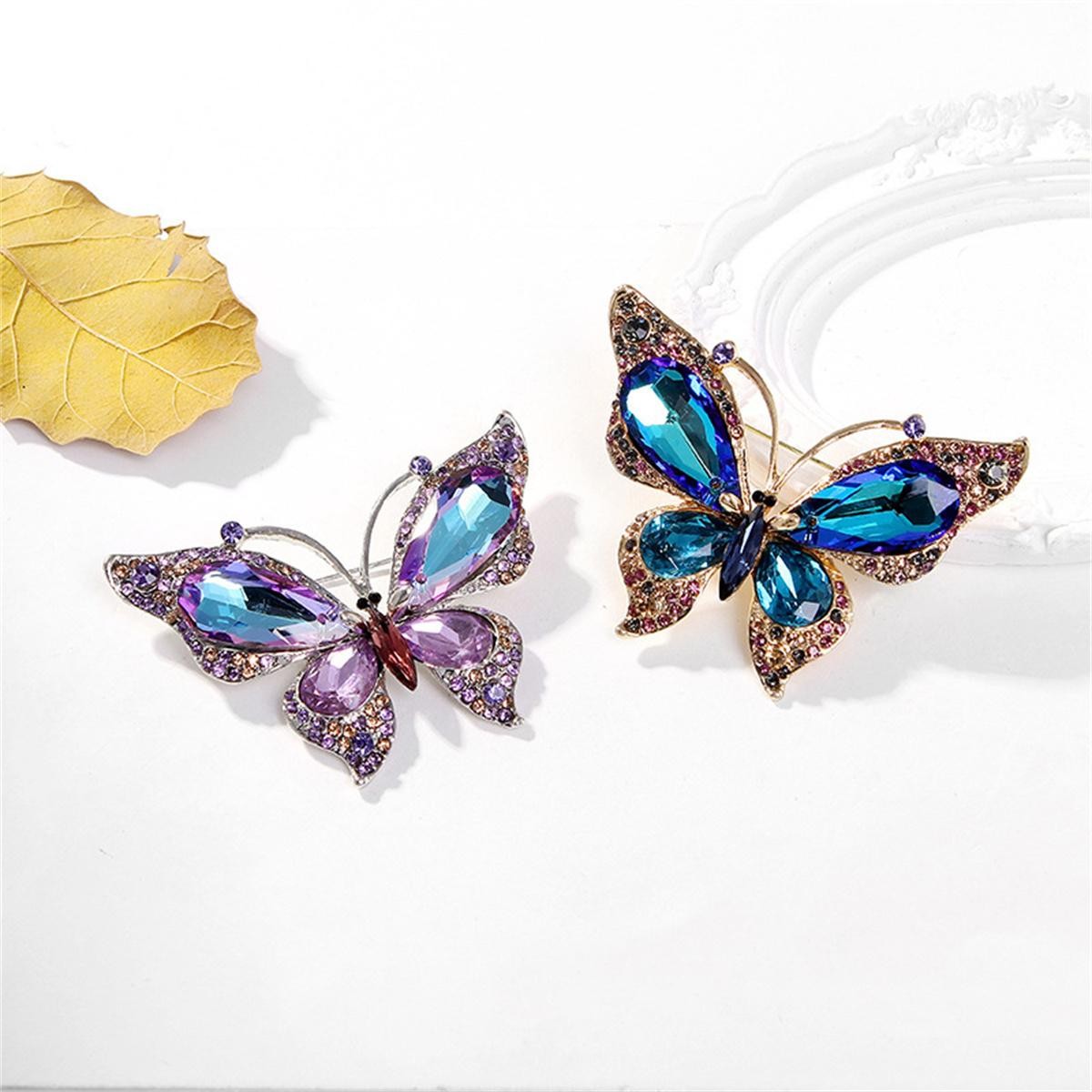 Vintage Butterfly Brooch Y2k Exquisite Pin Luxury Jewelry Accessories Party Gift