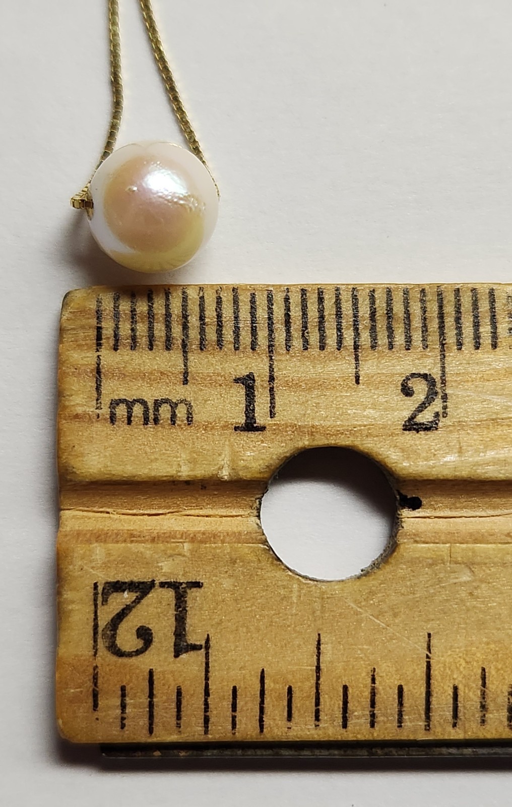Vintage 10k Yellow Gold Peter Brown White Pearl Necklace