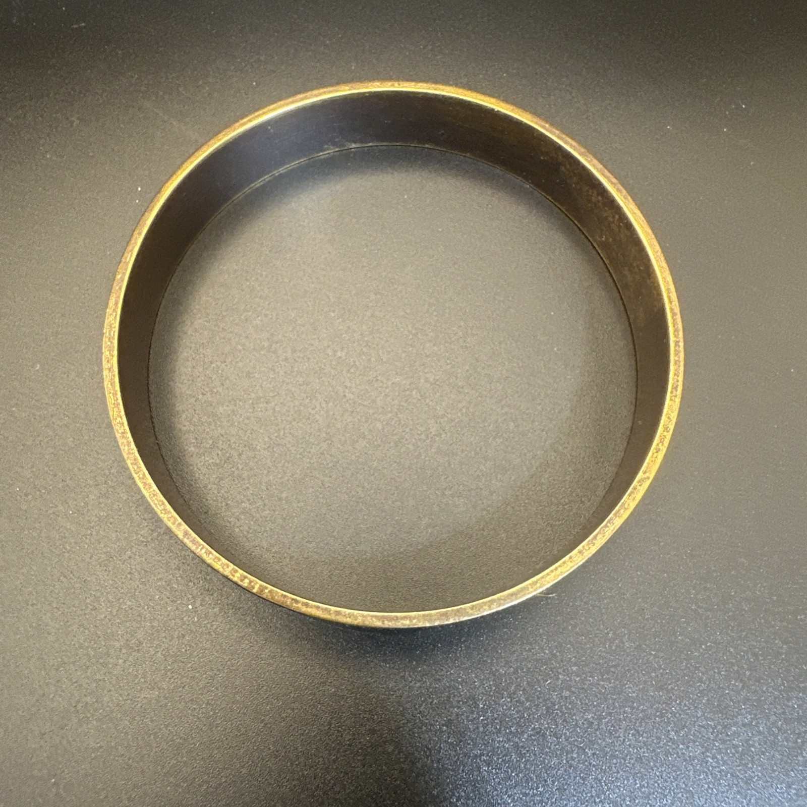 Brass Tone Bangle Ruler Measuring Tape Design Vintage