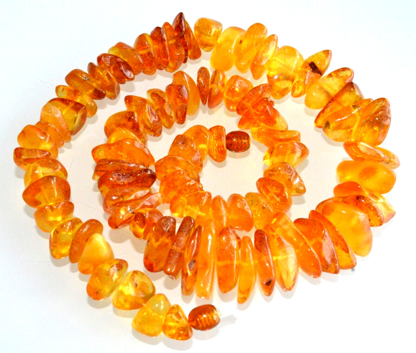 58gr RUSSIAN SOVIET BALTIC AMBER BEAD NECKLACE 琥珀 BRACELET STONE PENDANT EARRING