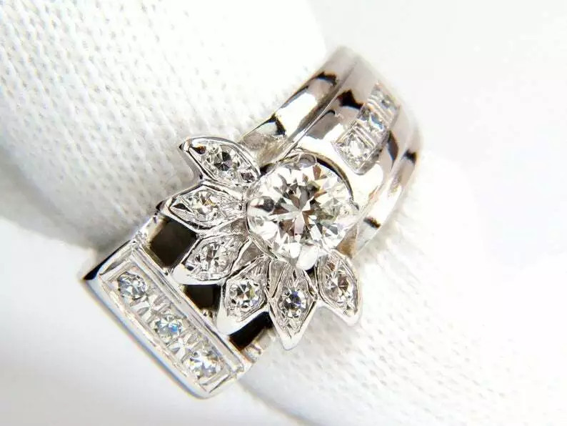 Victorian Revival 0.78CT Brilliant Round Cut Cubic Zirconia Amazing Women’s Band