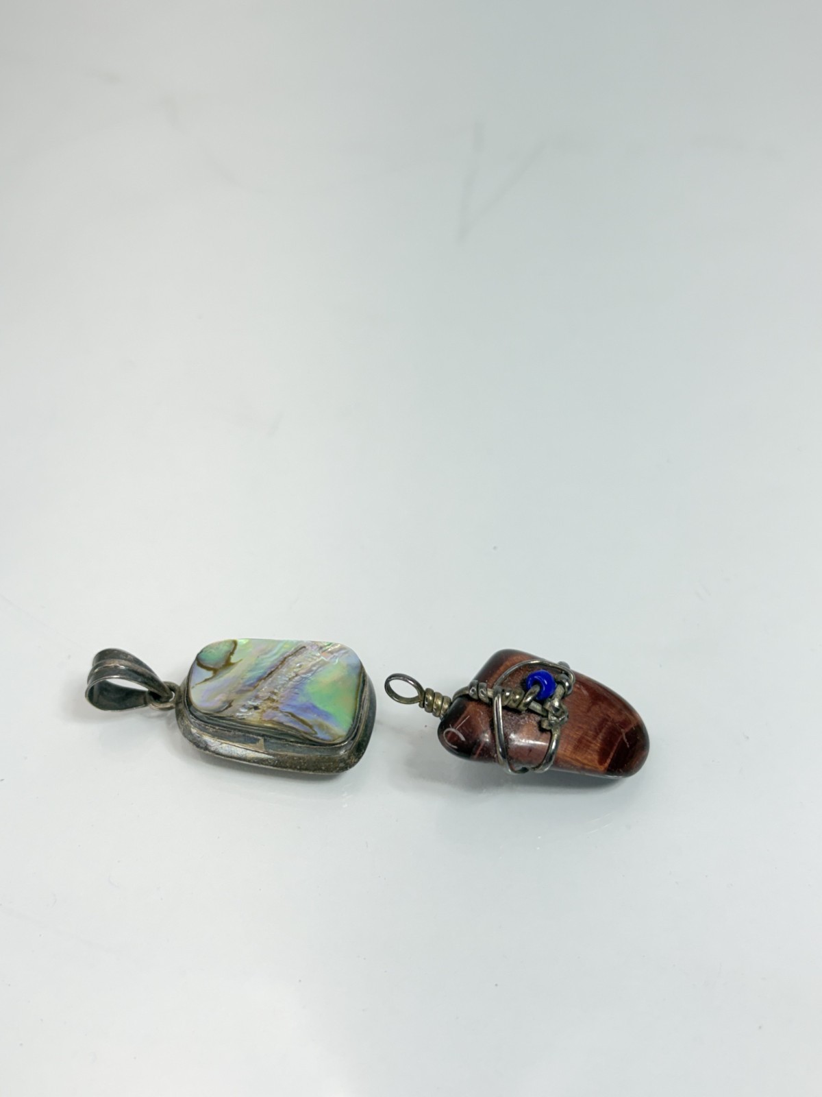 Sterling Silver and stone Necklace pendant – unbranded