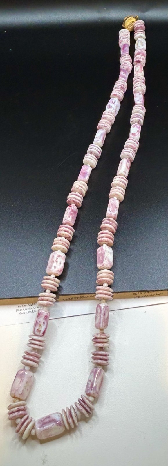 VINTAGE MIRIAM HASKELL NECKLACE PINK/PURPLE STONES OLD CLASP SIGNED – DOUBLABLE