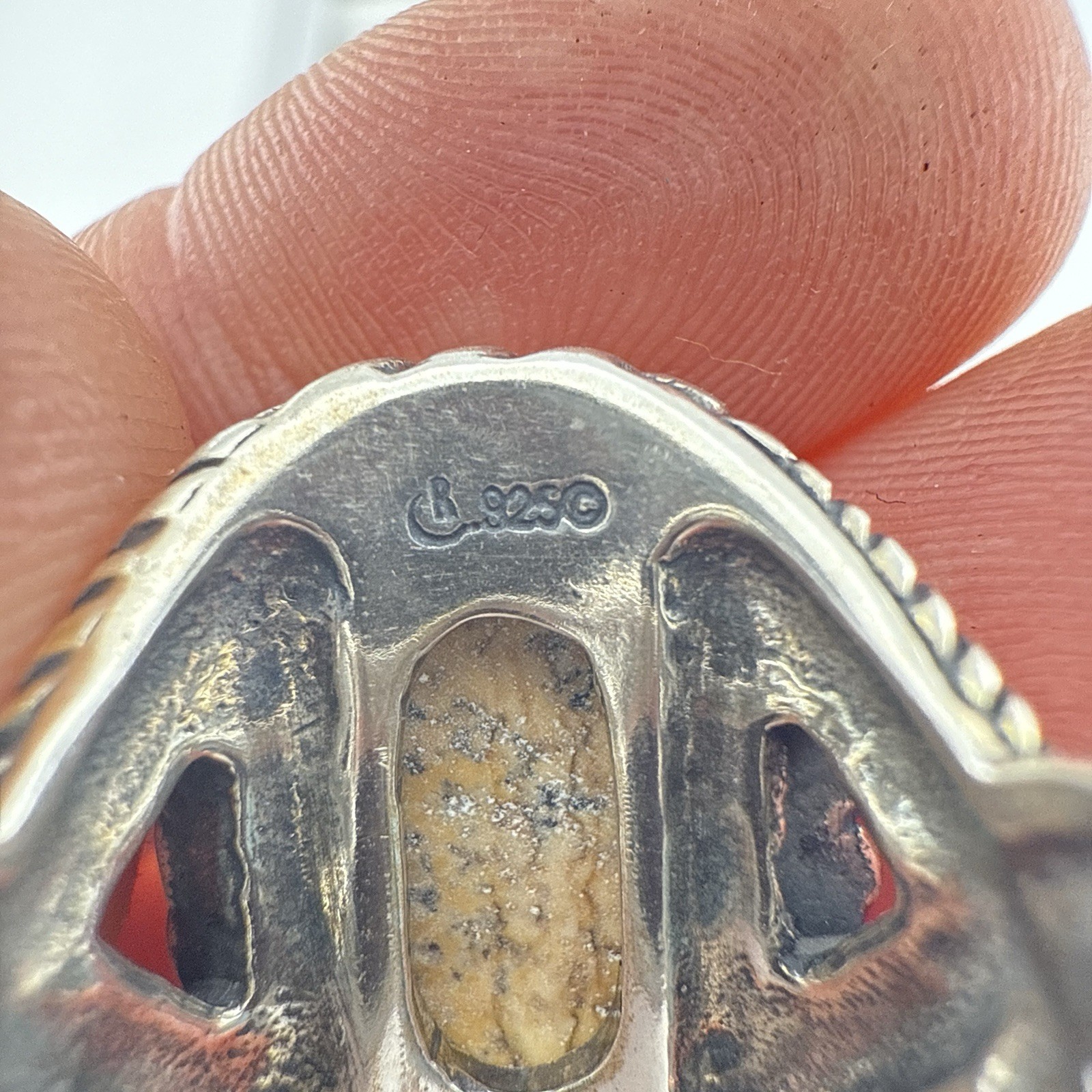 Carolyn Pollack Ring Sterling Silver 925 Picture Jasper Durango size 6 Southwest