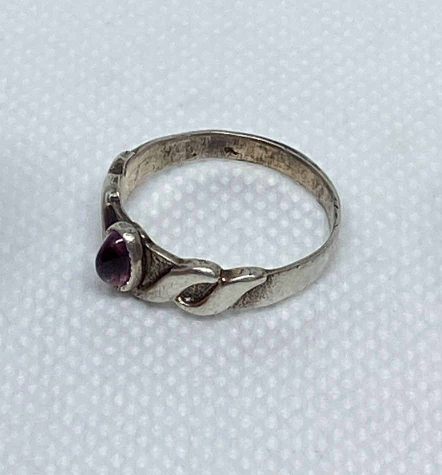 Rings Silver 875 Size 8 . Weight 2.7 g. Soviet Vintage Jewelry USSR