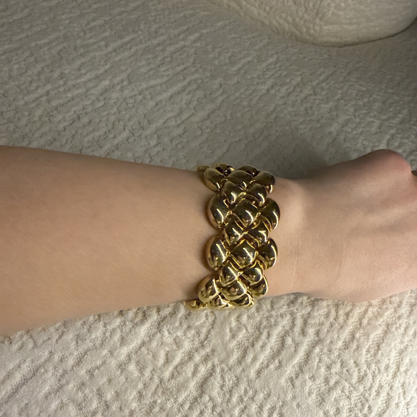 Vintage Chunky Statement Bracelet From The 1980s Or Early 1990s Era Size 6.5