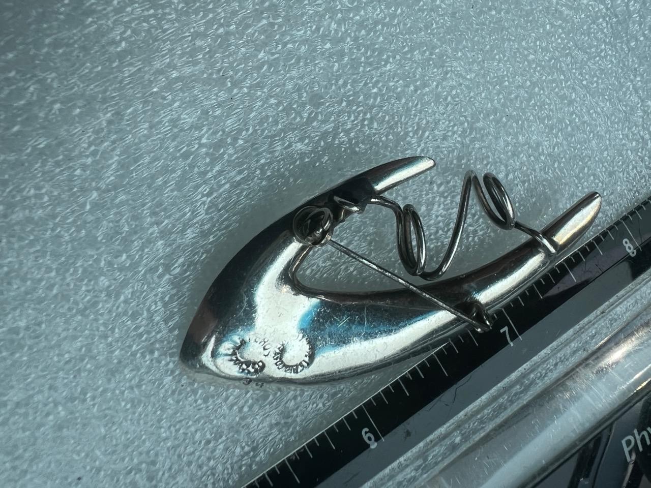 Mexico Mexican Sterling 925 34 Designer Art Deco brooch pin (H2025H)