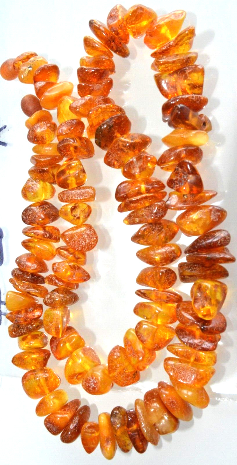 43gr RUSSIAN SOVIET BALTIC AMBER BEAD NECKLACE 琥珀 BRACELET STONE PENDANT EARRING