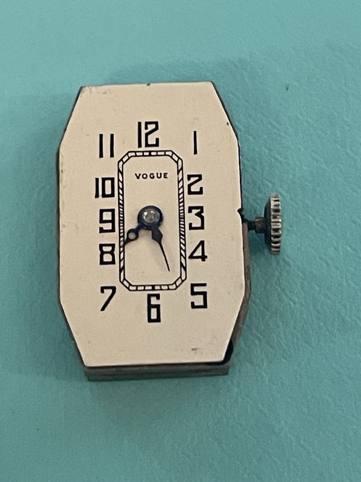 Antique VOGUE Swiss Ladies Watch Movement 16j Runs 25mm x 15mm 3 Adj 🌺🌺
