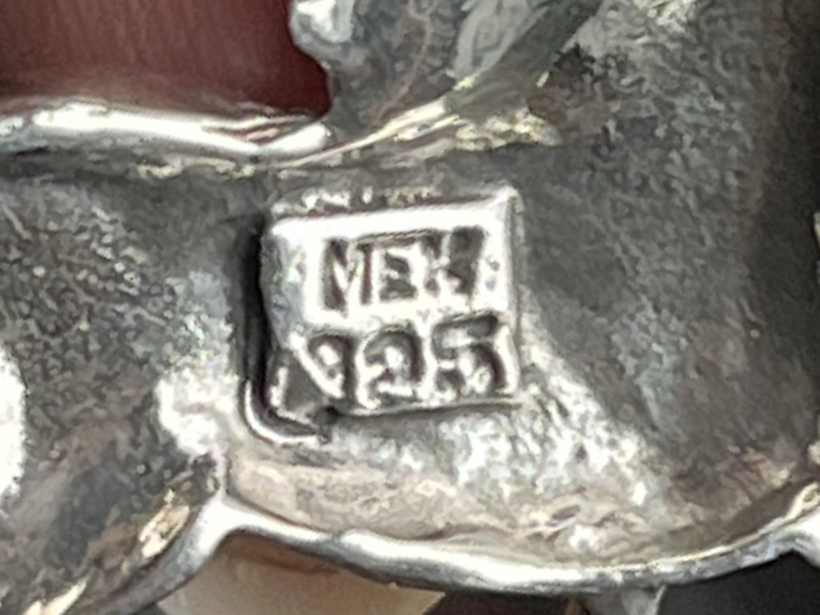 925 Signed Running Horse Pendant On black Leather Cord
