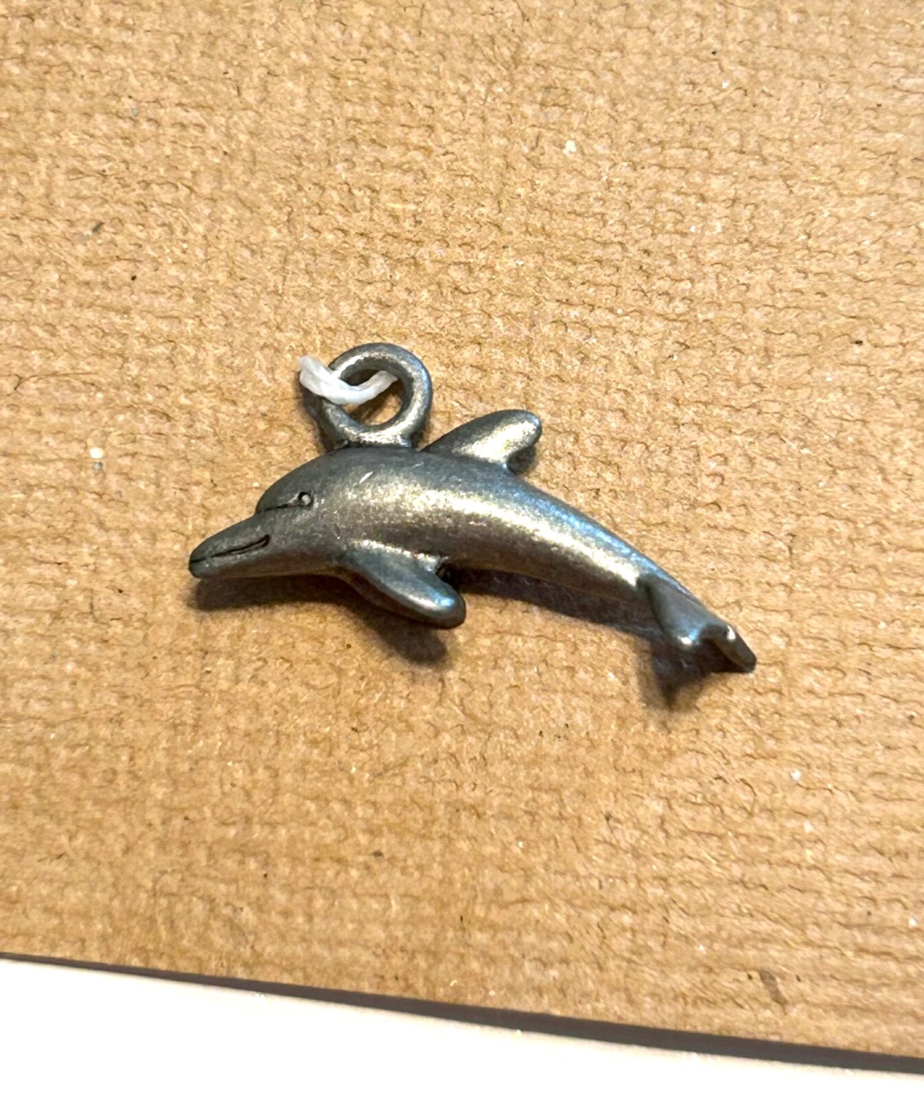 Pewter Charm Dolphin or Porpoise Vintage