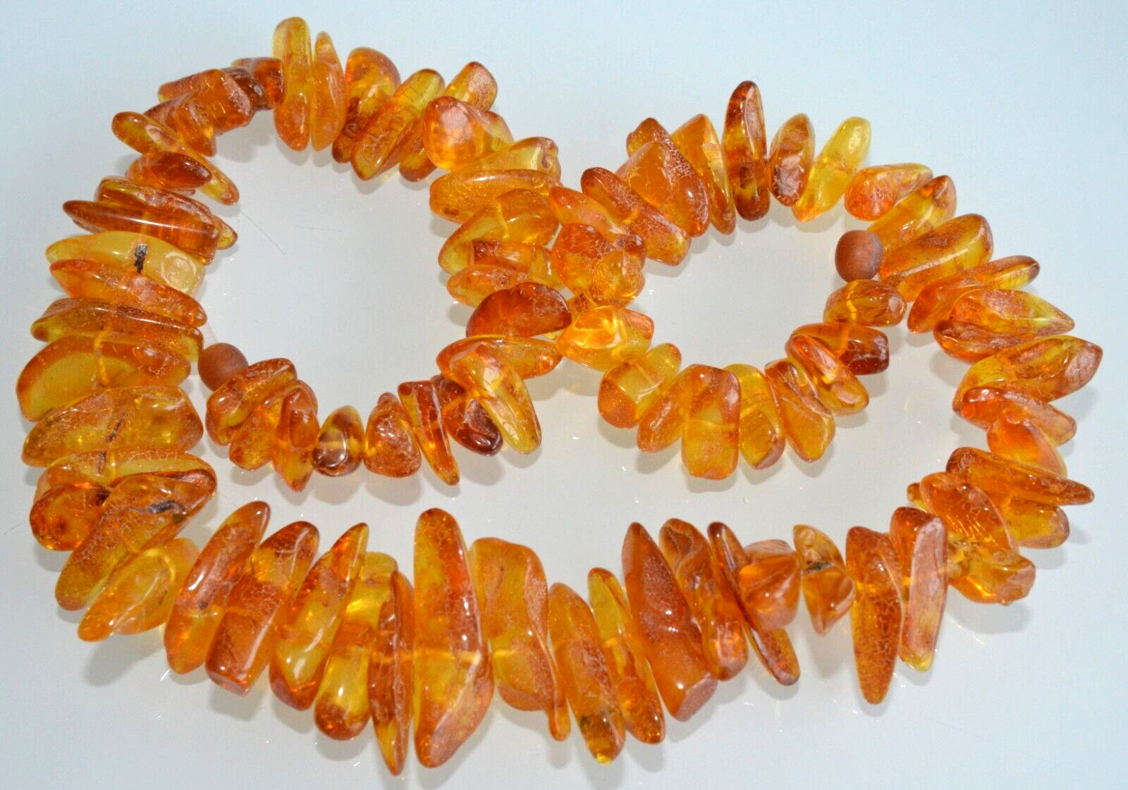 69gr RUSSIAN SOVIET BALTIC AMBER BEAD NECKLACE 琥珀 BRACELET STONE PENDANT EARRING