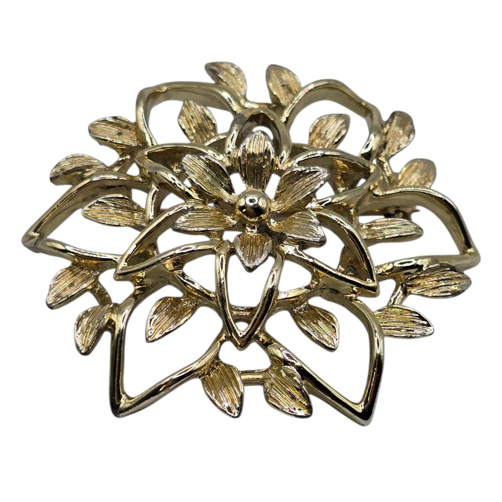 Vintage Brooch Peta Lure 60s 3D Open Work MCM Sarah Cov Book Piece Collectors