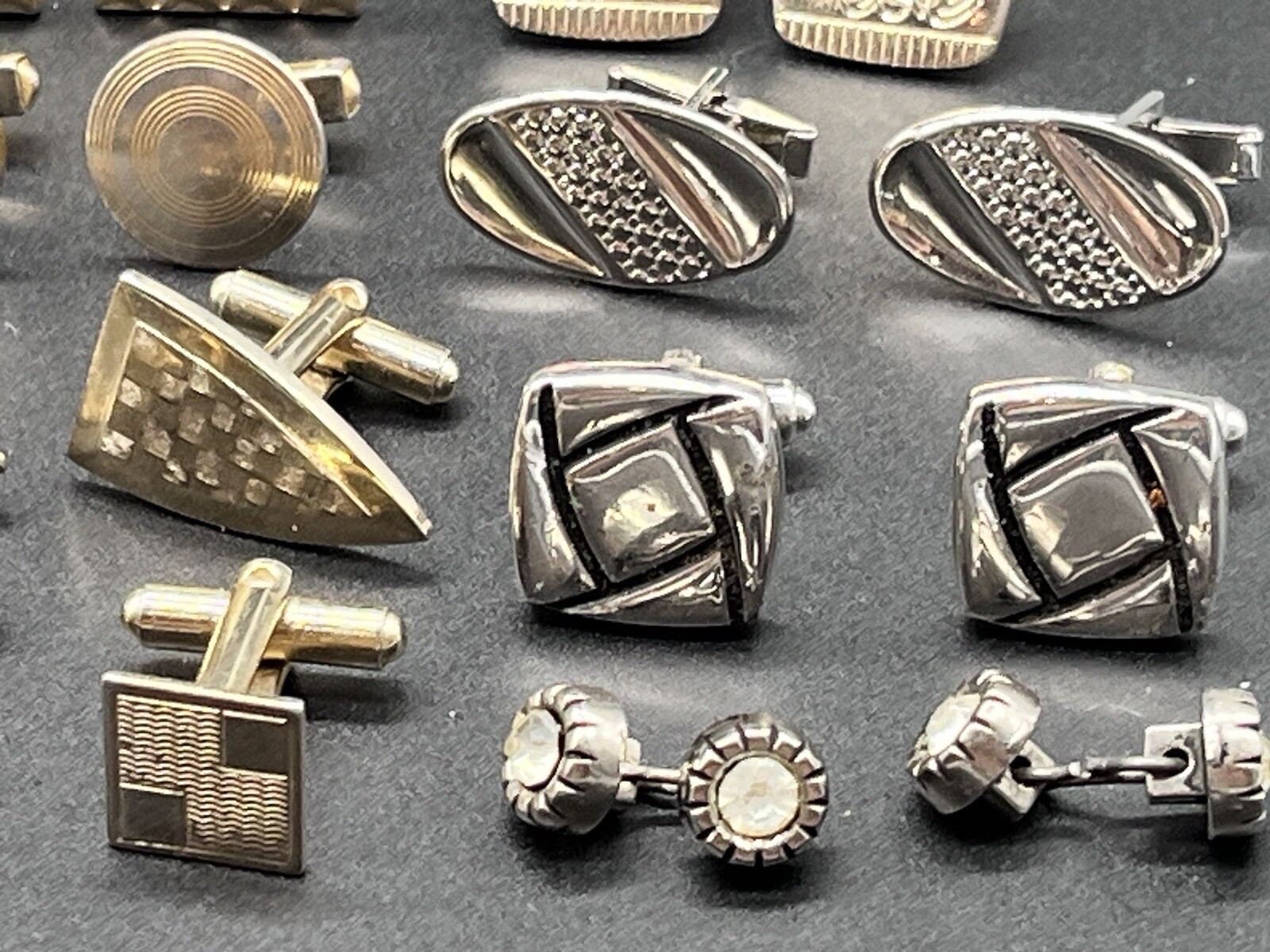 45+ Lot Vintage Cufflinks Tie Bars Tac MORE Swank Hickok Shields Sarah Coventry+