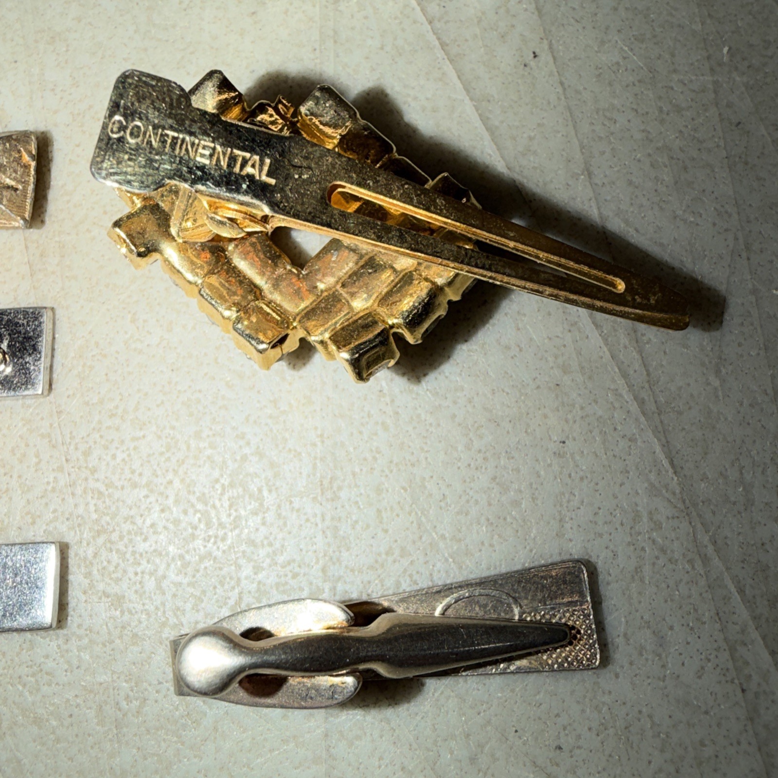 12 Vintage Tie Clips Dante, Swank, Continental & More