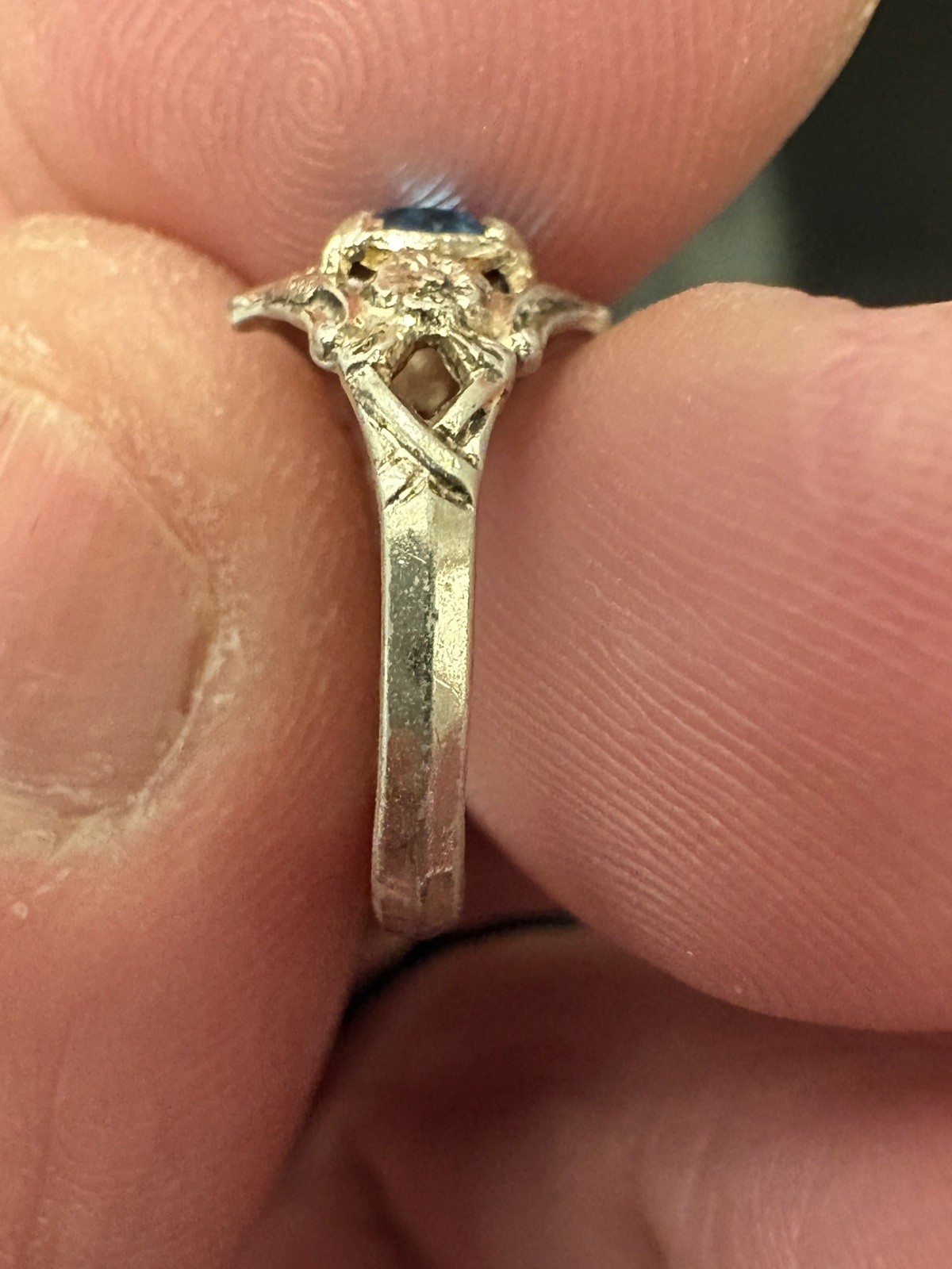 Antique Baby Child Sterling Silver Ring, Preowned
