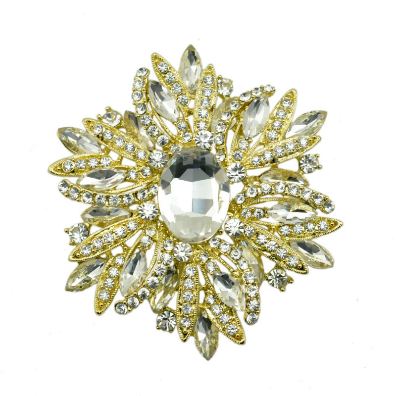 Men Women Vintage Enamel Flower Brooch Antique Jewelry Pin Elegant Fashion Gift