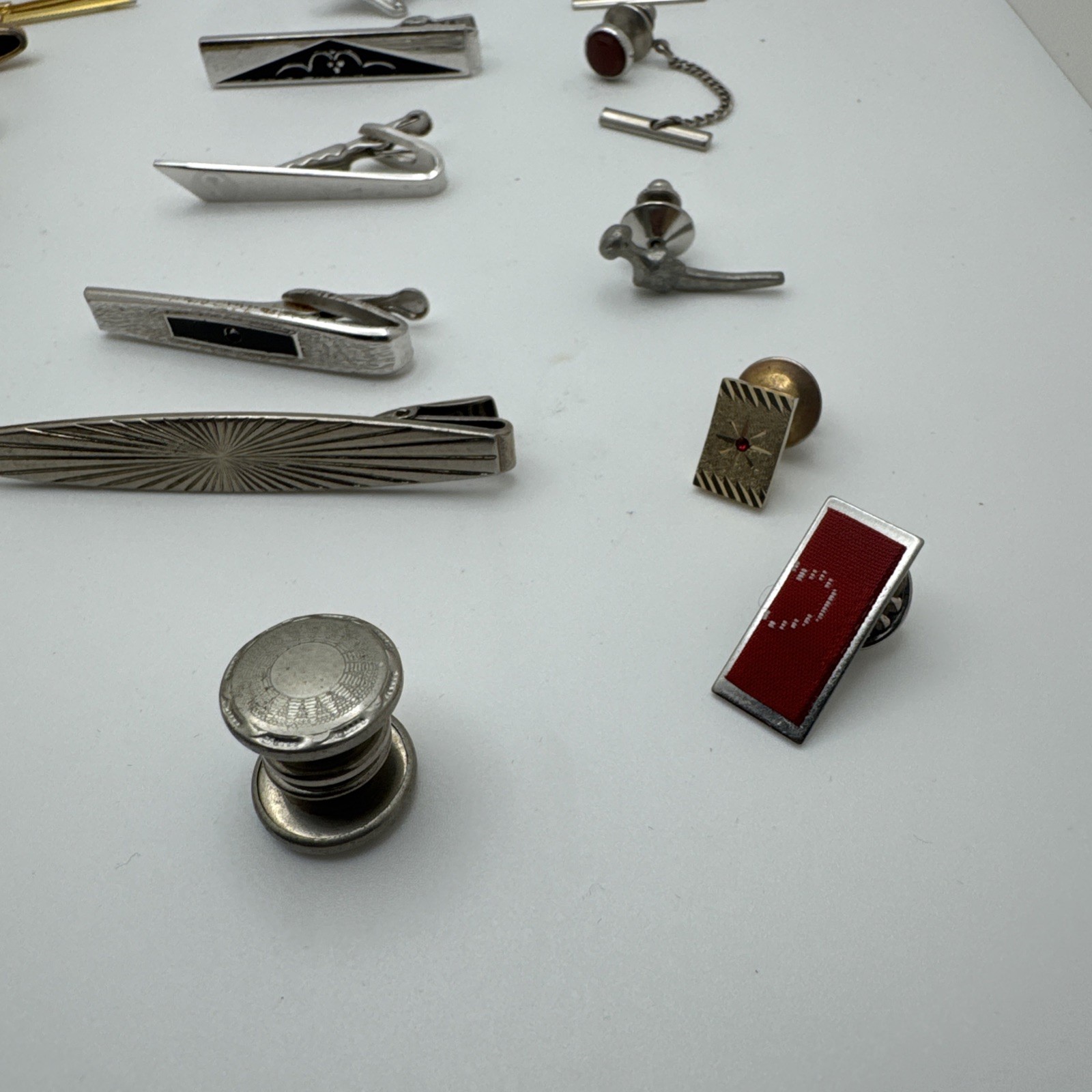 Vintage Now Tie Tack Tie Clip Cuff Link Lot Sale Men’s Fashion Read
