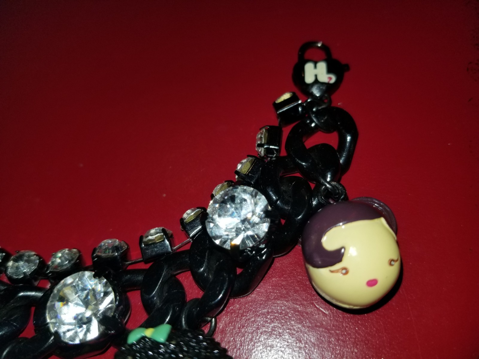 Vintage Gwen Stefani Harajuku Lovers Love Angel Music Baby Fatal Charm Bracelet