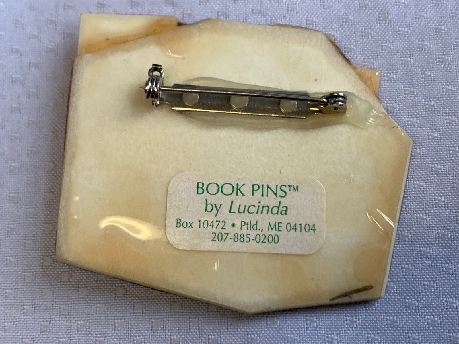 Vtg Book Pins by Lucinda Brooch Lot House Artisan Safety Lock Clasps