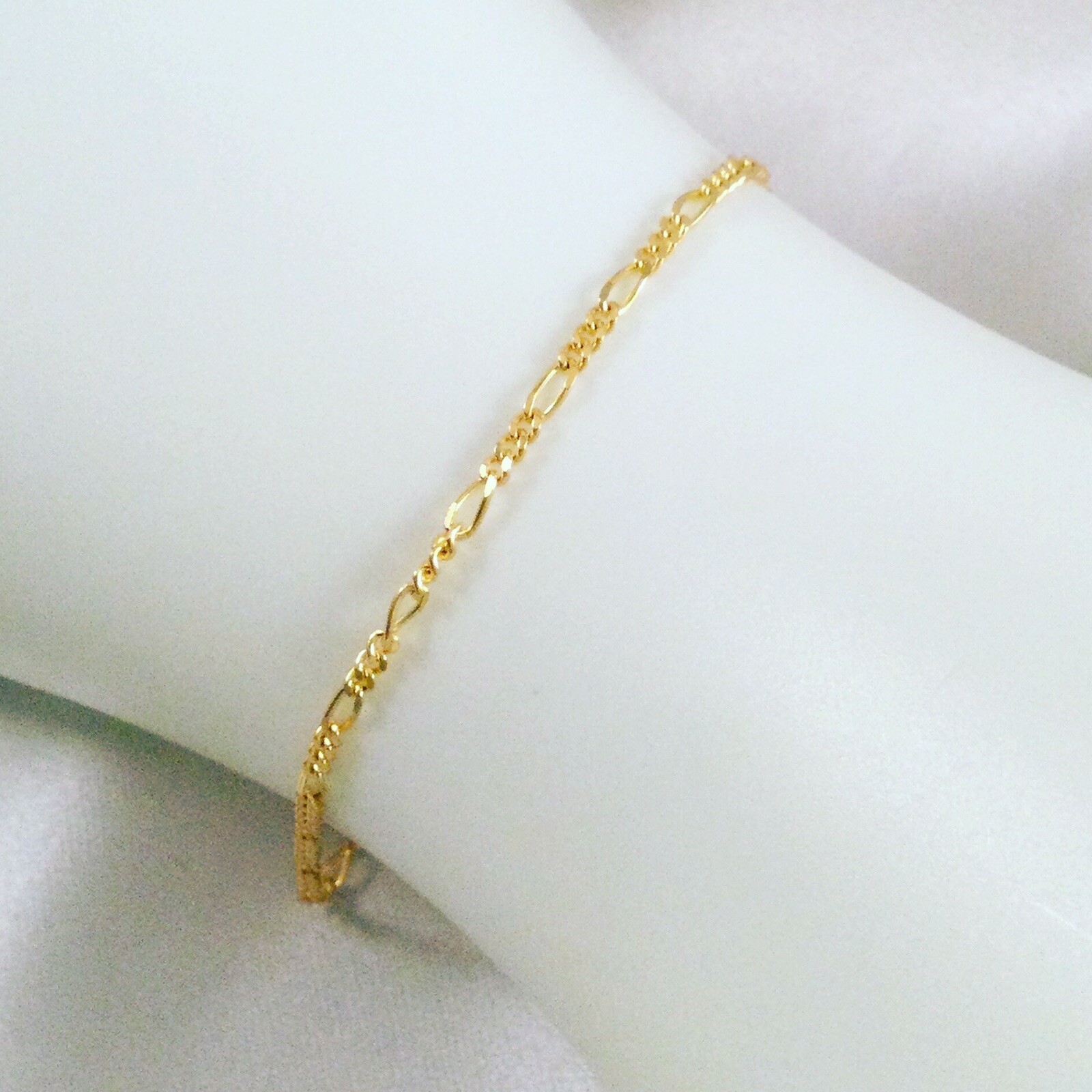 Vintage Jewellery Gold Chain Bracelet Antique Art Deco Dress Jewelry