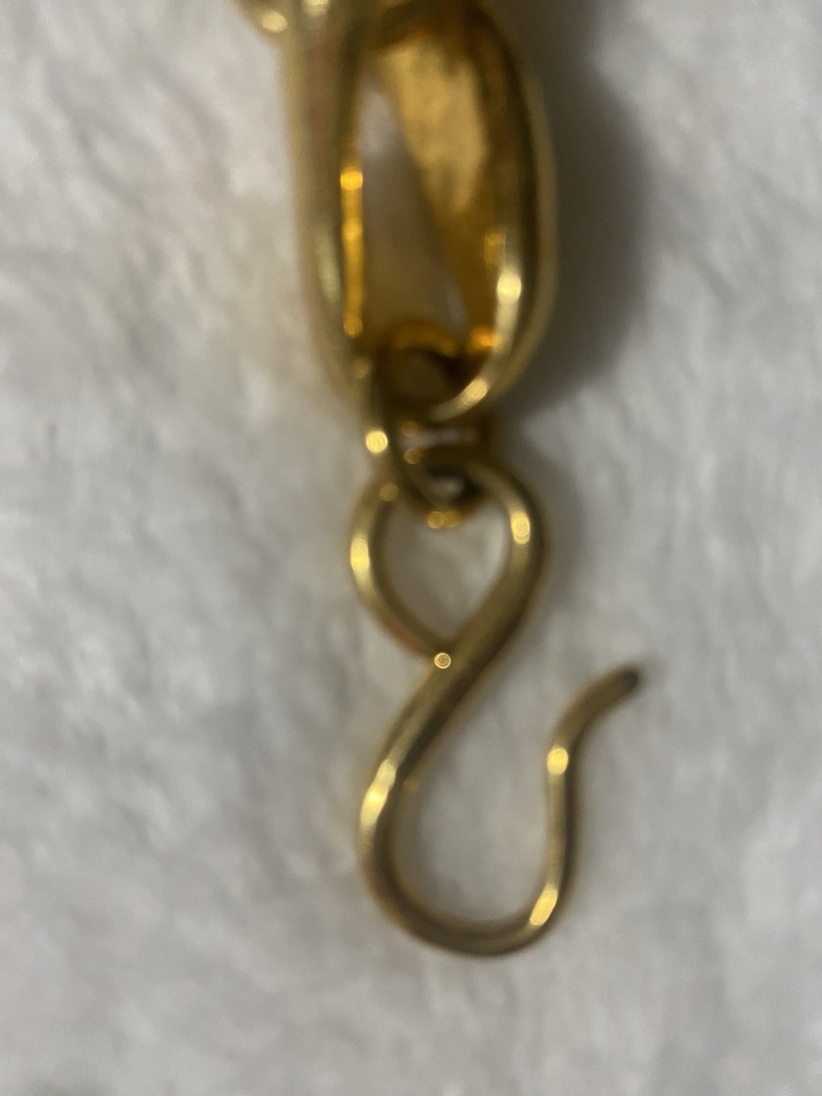 Vintage Signed Robert Lee Morris 18 Kt Gold Plated Chunky Necklace