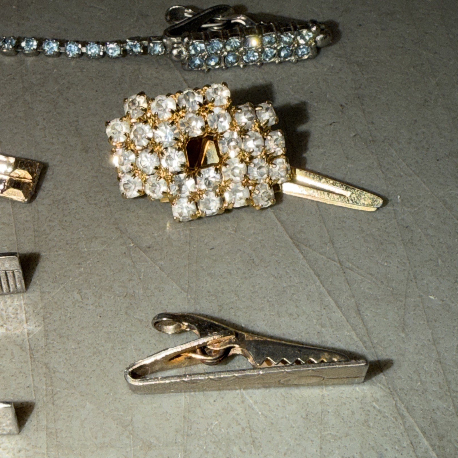 12 Vintage Tie Clips Dante, Swank, Continental & More