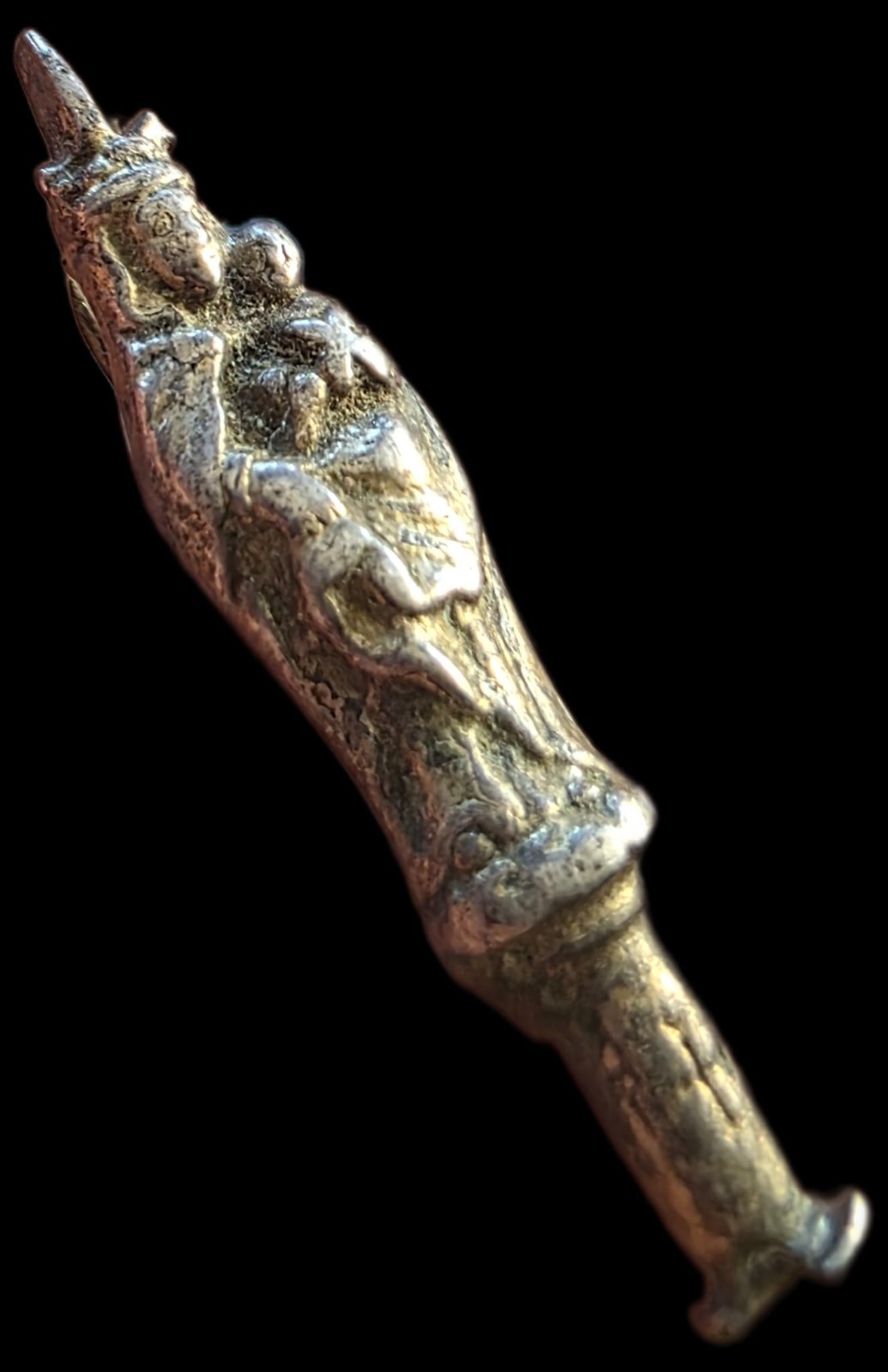 Fine Antique 18Th Century Silver Virgin Mary & Baby Jesus Pendant Ca 1700