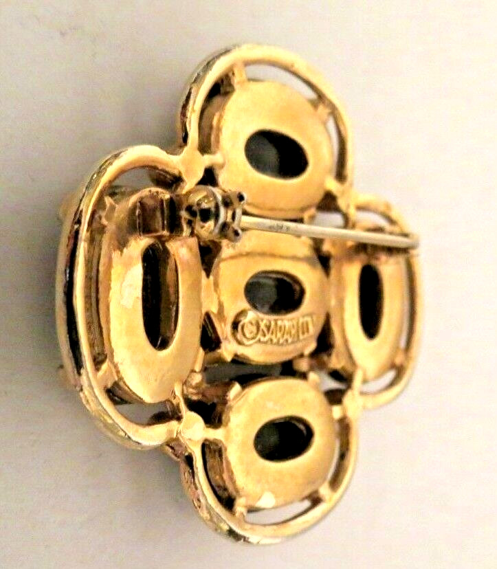 Sarah Coventry LIGHT OF THE EAST Mosaic Brooch Pin 1968 Vintage Very Good Cond.
