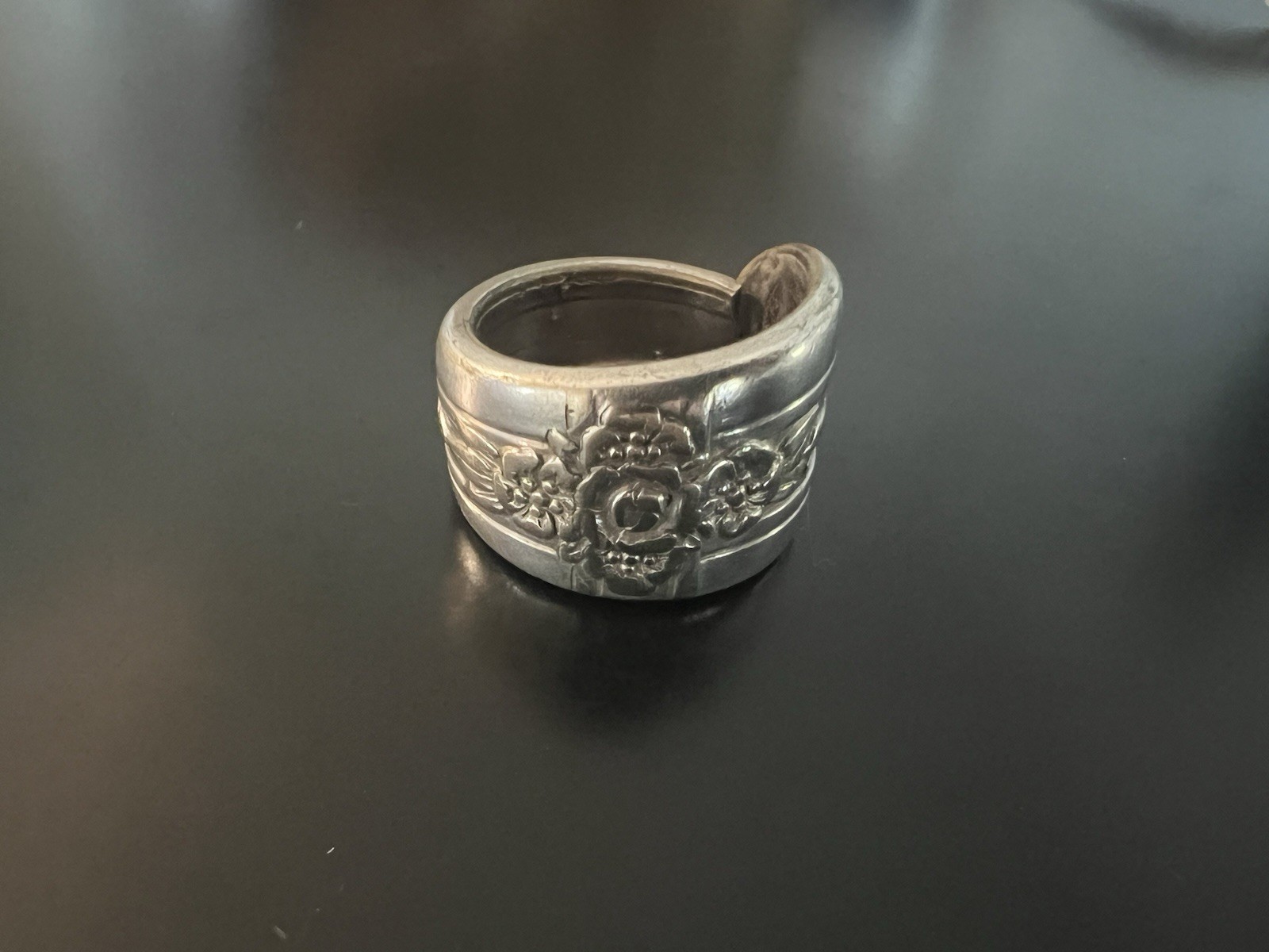 Vintage Silver Plated Spoon Ring size 8