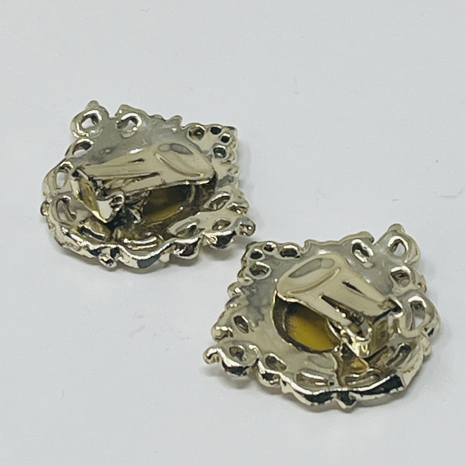 Vintage Faux Fur Leopard Print Earrings Clip On