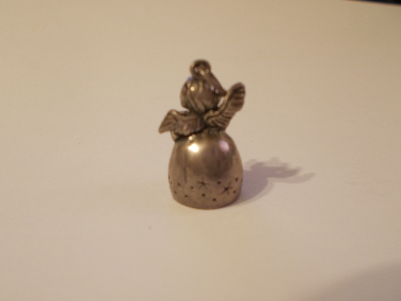 VTG Guardian Angel Bell Sterling Silver .925 Charm Pendant
