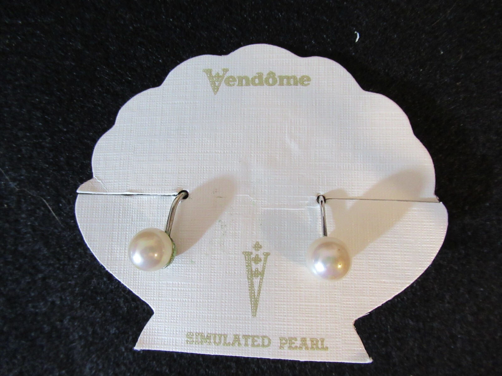 Vintage VENDOME Simulated Pears Earrings Adjustable Clip on NOS