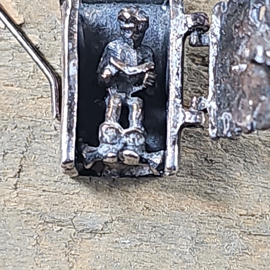Vintage 1980’s 3D Sterling Silver .925 “Outhouse” Dangle Earrings Novelty