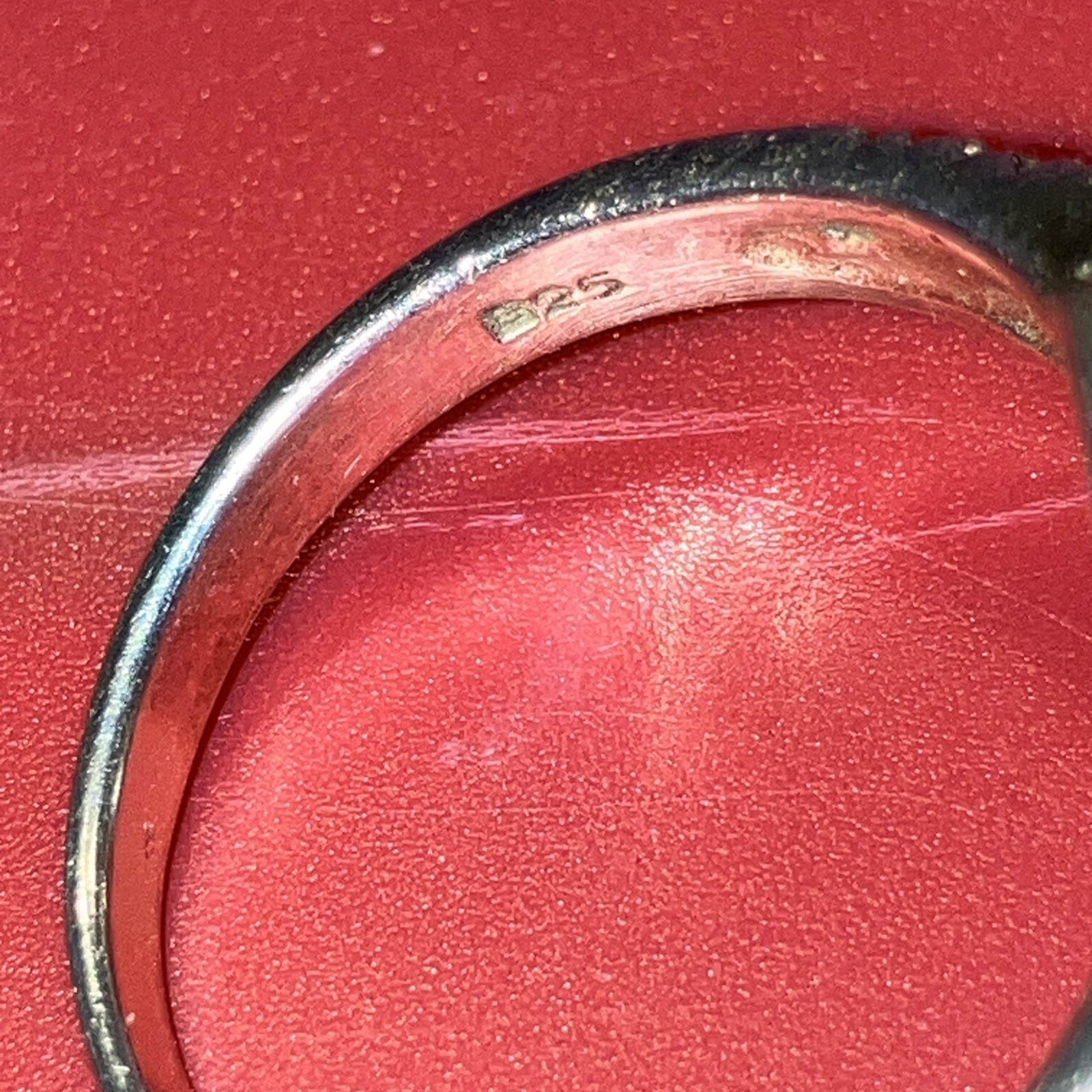 Vintage Silver 925 Rings Missing Small Stones Sizes 7 And 8