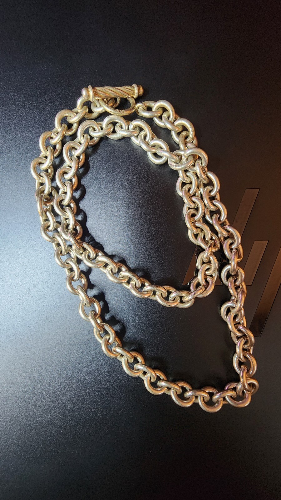 20″ 925 Silver Cable Chain Necklace 64 gram total weight
