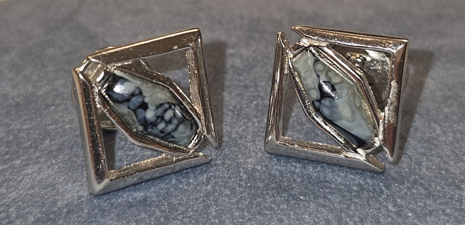 Vintage Agate Cufflinks 1950’s